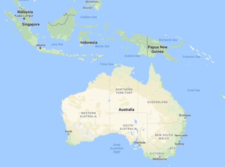 Image: Map showing Papua New Guinea