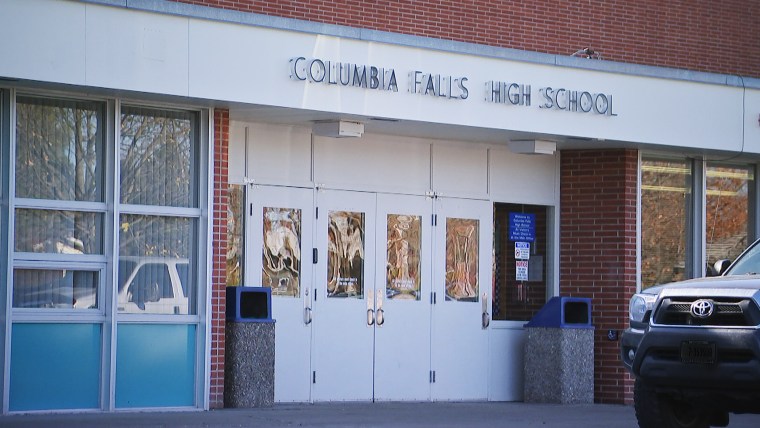 Columbia Falls High School in Columbia Falls, Montana, one of the hacked schools.