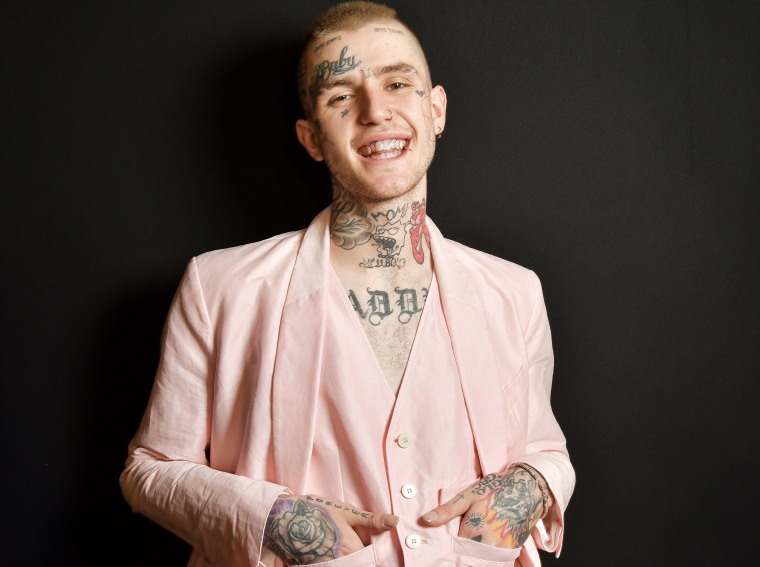 Image: Lil Peep backstage at the Haider Ackermann show during Paris Men's Fashion Week on Jun 21, 2017.