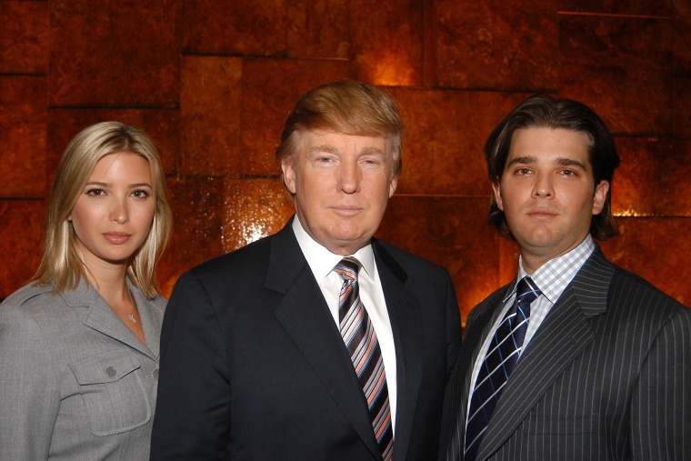 Image: Ivanka Trump, Donald Trump, Donald Trump and Jr. attend the launch of  Trump Ocean Club, International Hotel &amp; Tower