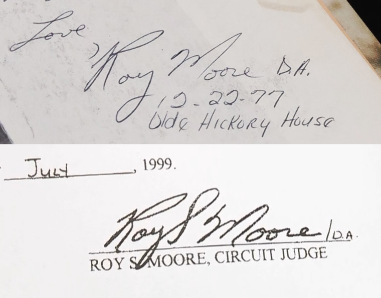 Image: Roy Moore signature