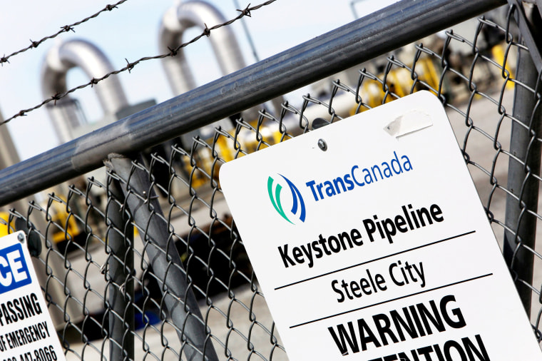 Image: A TransCanada Keystone Pipeline Pump Station Operates Outside Steele City, Nebraska