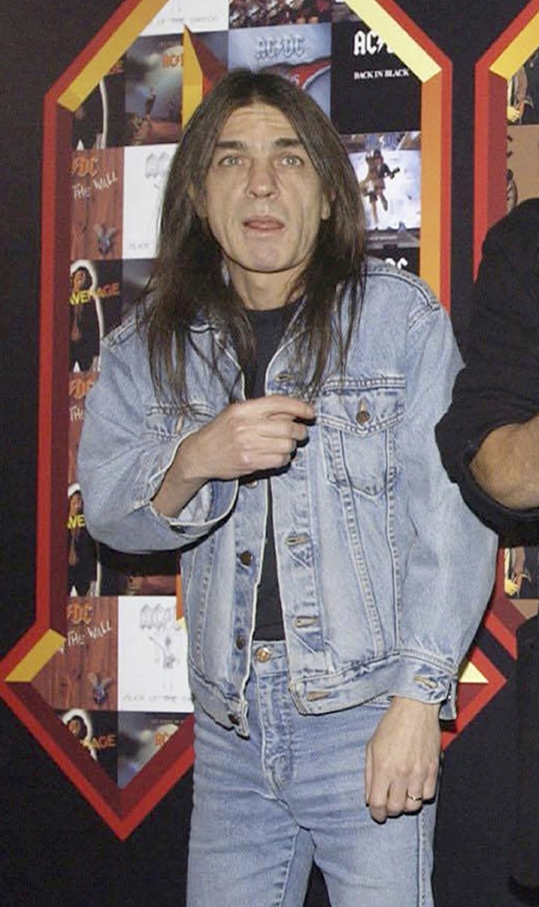 Image: AC/DC co-founder and guitarist Malcolm Young at an event in London, March 3, 2003.