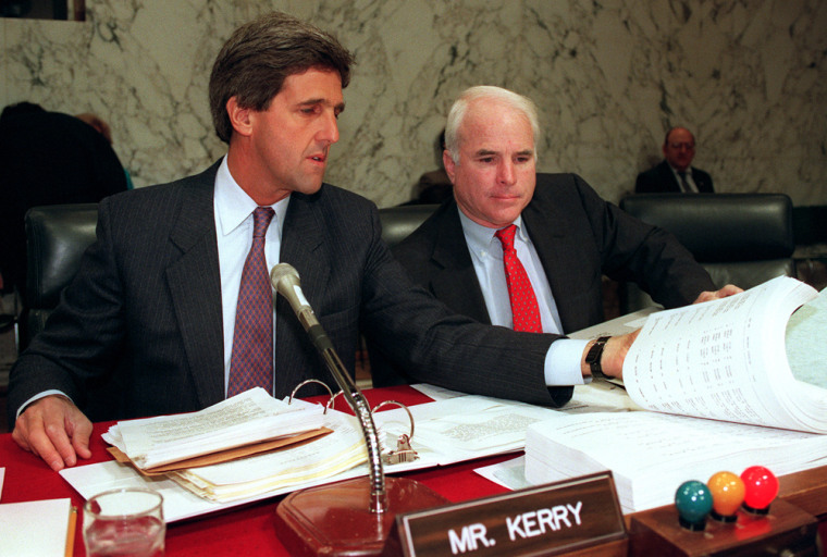 Image: Fellow Vietnam veteran, Sen. John Kerry