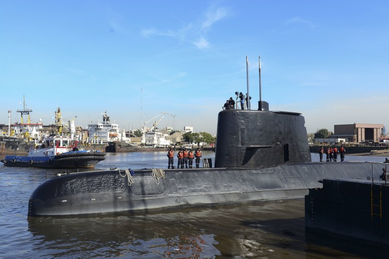 Image: The ARA San Juan, a German-built diesel-electric vessel, docked in Buenos Aires, Argentina