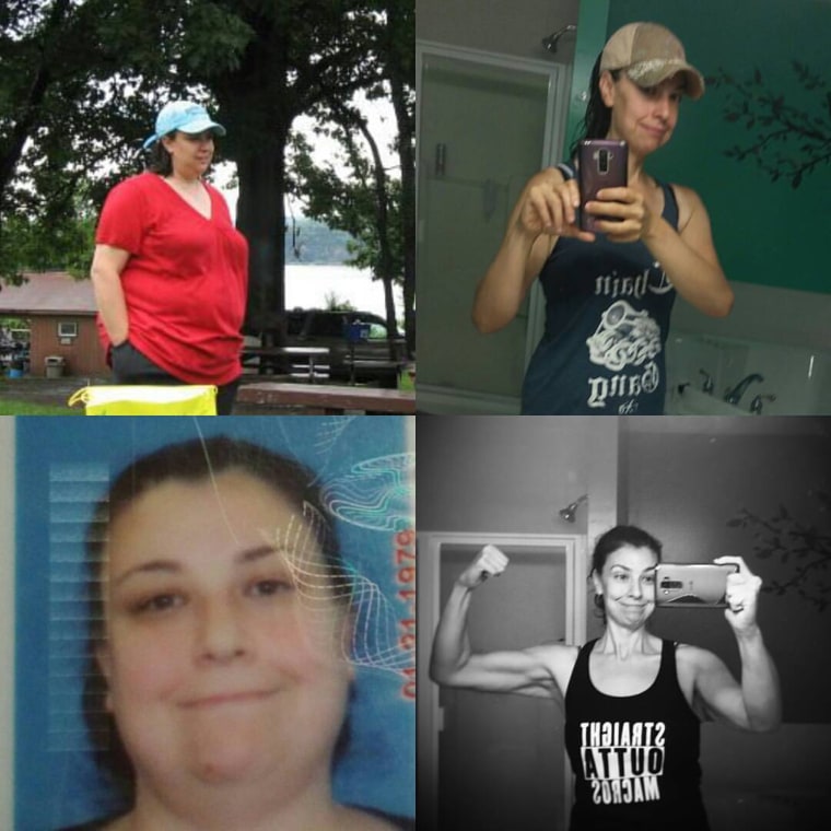 In five years, Emily Puglielli lost half her weight and is happy weighing 150 pounds.