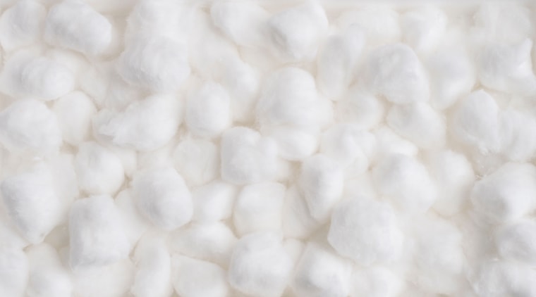 Cotton wool balls, as used for removing makeup