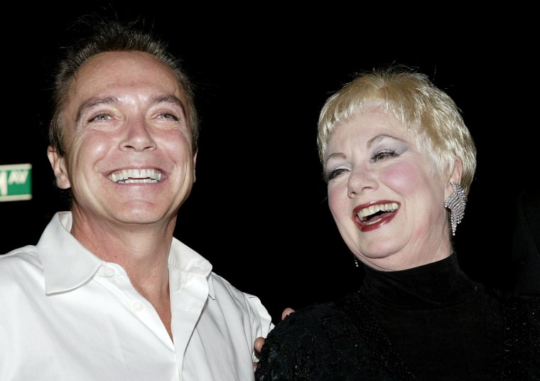 Image: David Cassidy and Shirley Jones arrive at the 49th annual Drama Desk Awards in New York