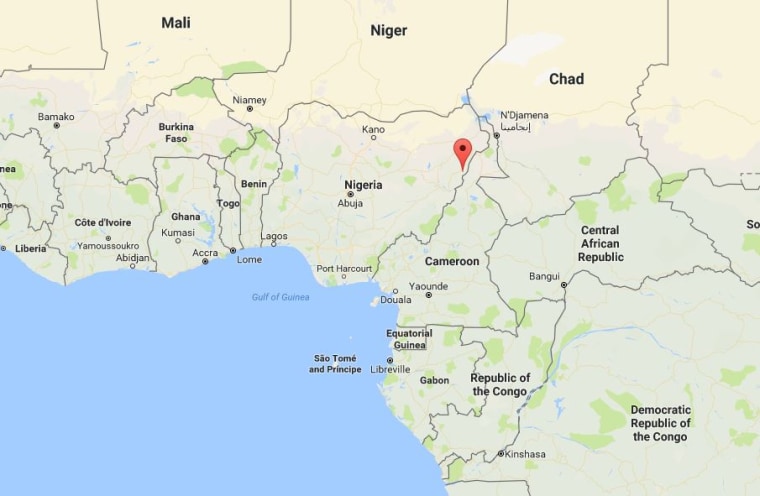Image: Map showing Mubi, Nigeria