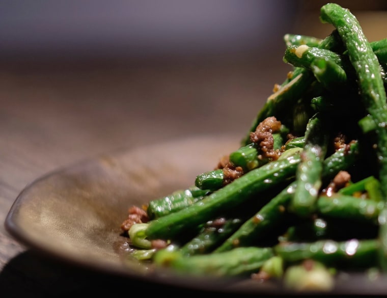 Green beans from Mala Sichuan Bistro in Houston.