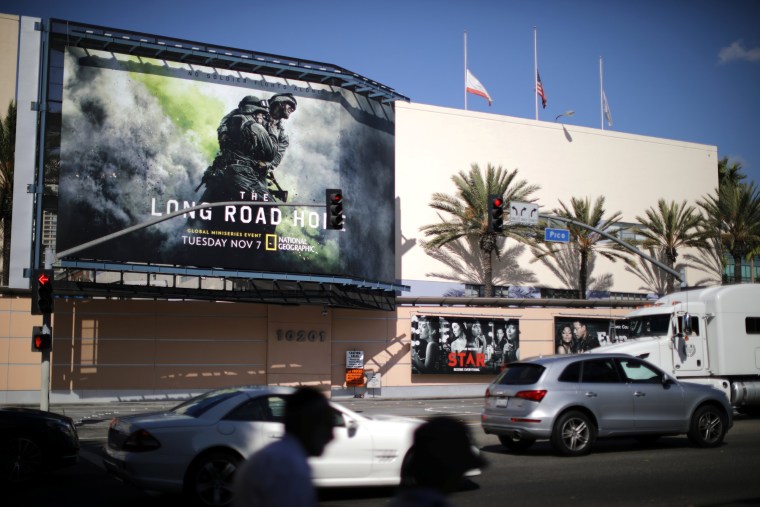 Image: The Twenty-First Century Fox Studios building is seen in Los Angeles