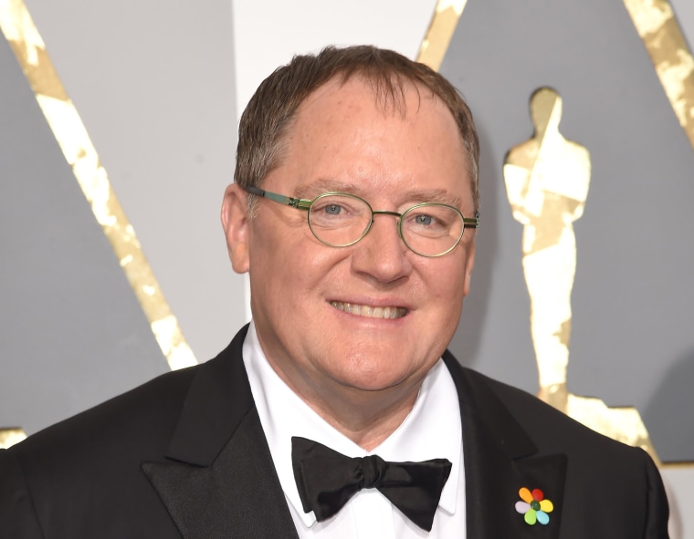 Image: John Lasseter arrives at the Oscars in Los Angeles