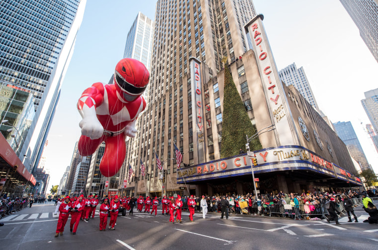 Image: Power Rangers Balloon at the 91st Annual Macy's Thanksgiving Day Parade