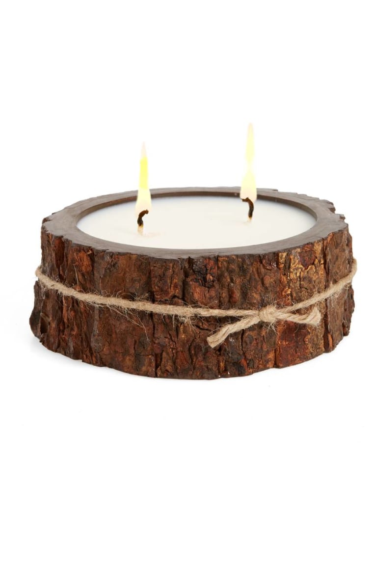Himalayan Trading Post Double Wick Tree Bark Candle