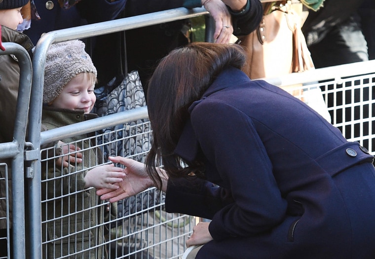 Meghan Markle wears Mackage coat at 1st royal event with Prince Harry