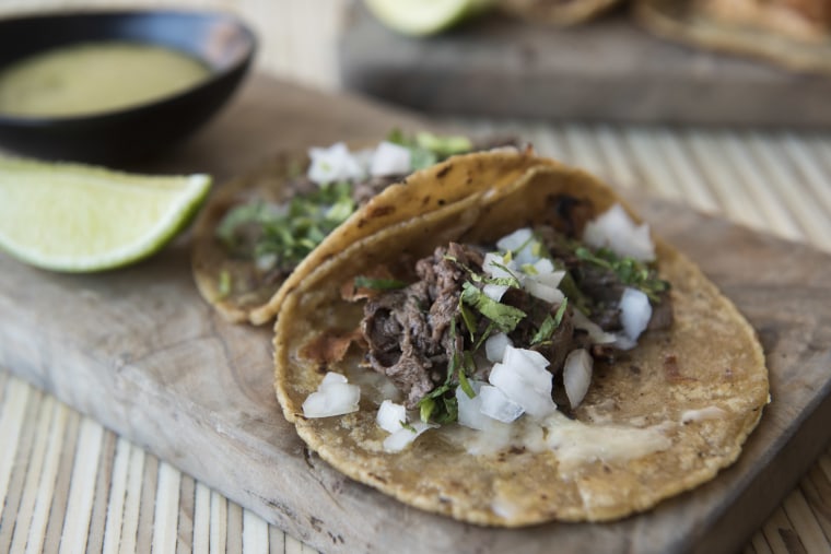 Charred steak tacos from Alta Calidad