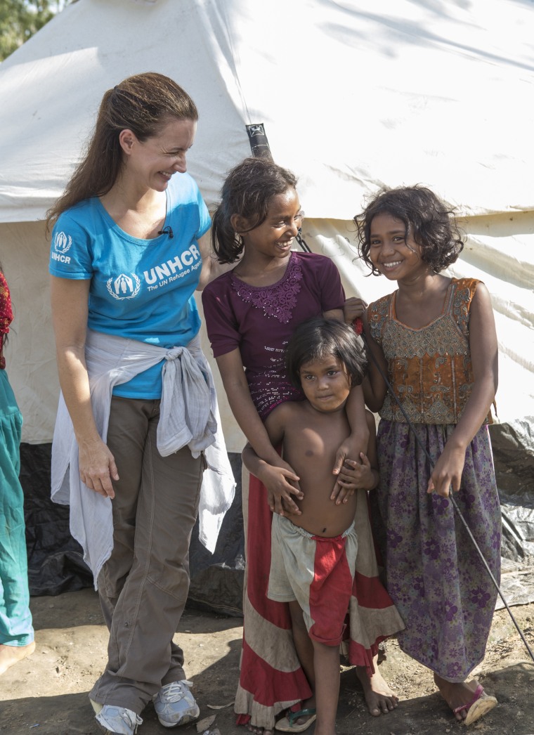Image: UNHCR Goodwill Ambassador Kristin Davis