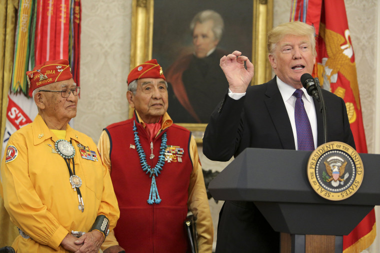 Image: President Trump Honors Native American Code Talkers At White House