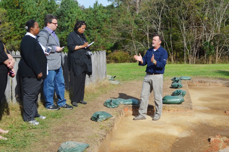 Image: Visitors at the Colonial National Historical Park in Jamestown Island, Virginia.