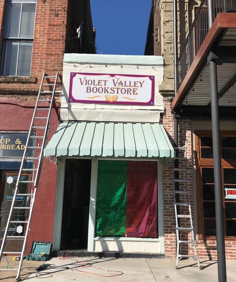 Violet Valley Bookstore in Water Valley, Mississippi.