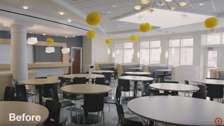 The St. Jude Target House dining area before the Gaines renovation.