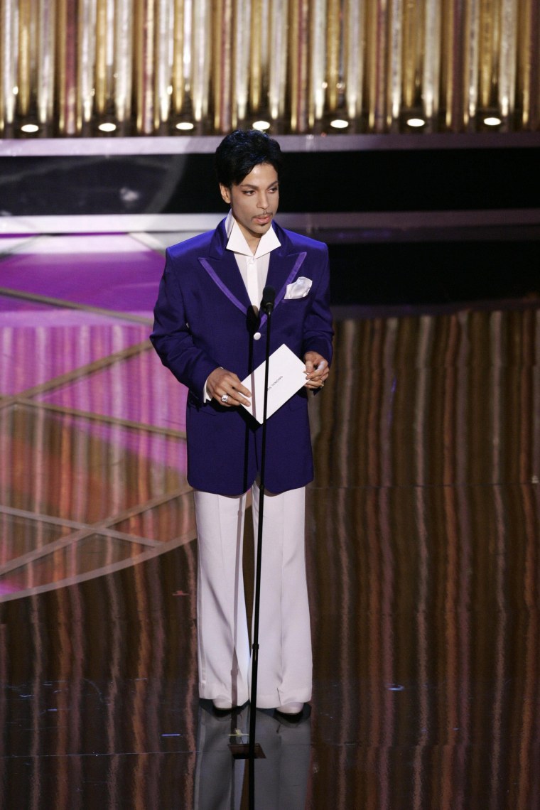 US musician Prince announces the Oscar f