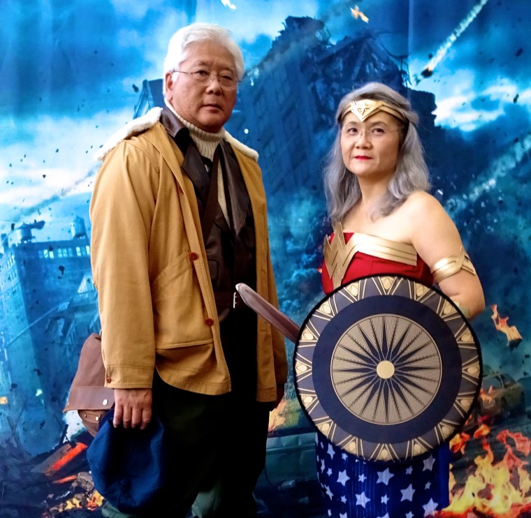 The "Cosplay Parents," Steven and Millie Tani, at Long Beach Comic Con