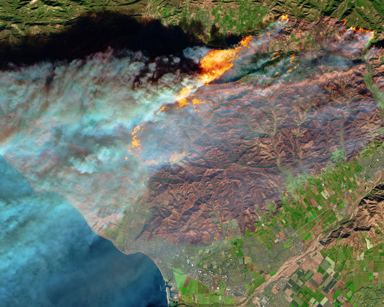 Image: NASA California fires