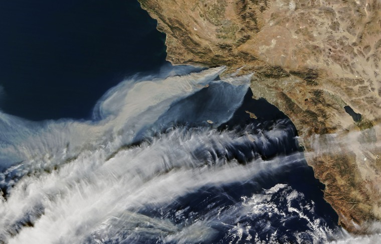 Image: NASA California fires