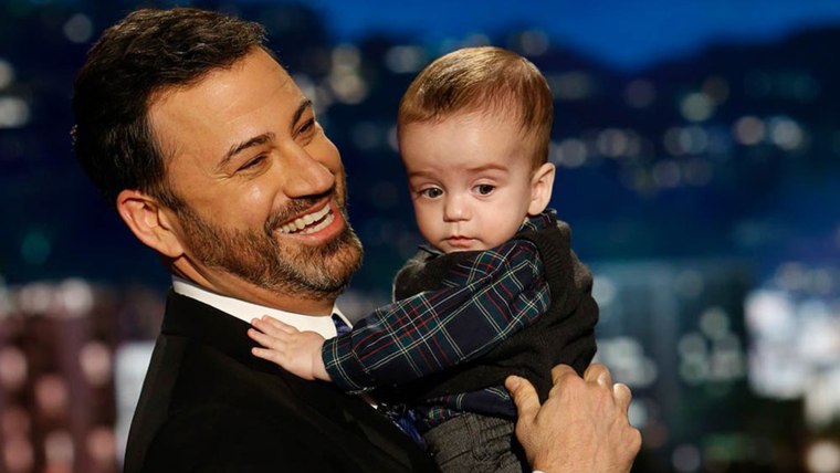 Jimmy Kimmel is back, and he brought his baby boy on the show last night !