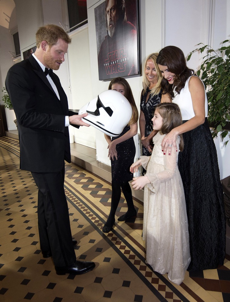 Prince William, Prince Harry  'Star Wars: The Last Jedi' European Premiere