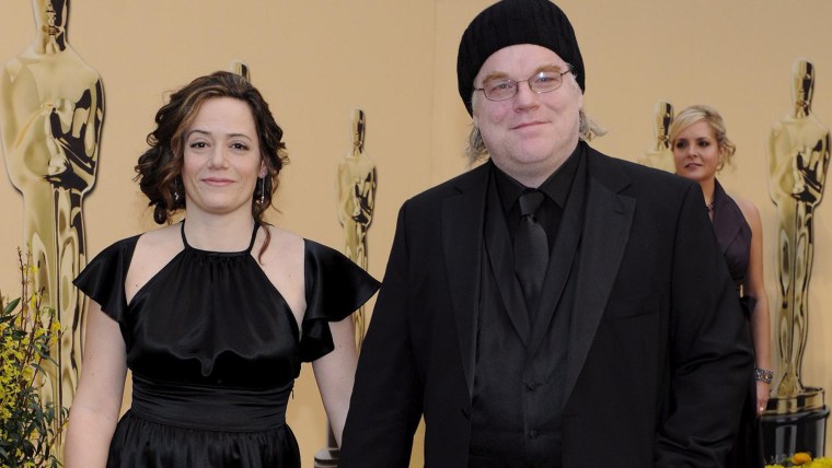 Image: The Oscars - Philip Seymour Hoffman and Mimi O'Donnell