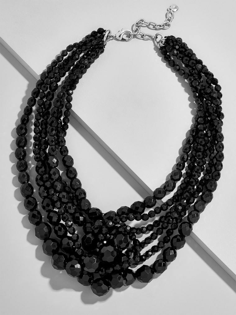 Black statement necklace