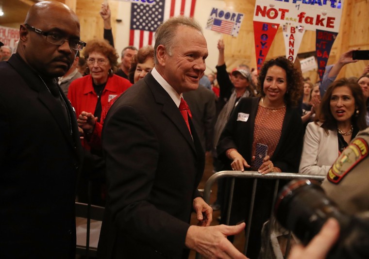 Image: GOP Senate Candidate Judge Roy Moore Holds Rally On Eve Of Election