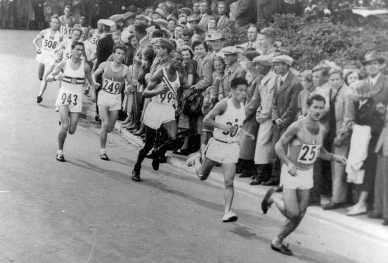 Image: Ted Corbitt at the 1952 Olympics in Helsinki, Finland.