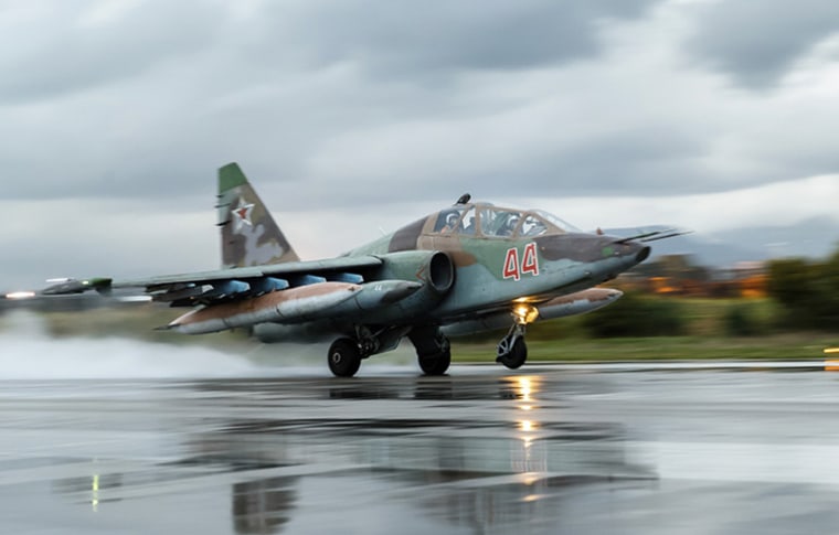 Image: A Russian Su-25 ground attack jet