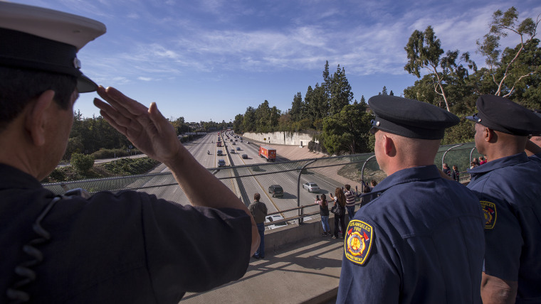 Procession Held For Cal Fire Engineer Cory Iverson Killed Battling Thomas Fire