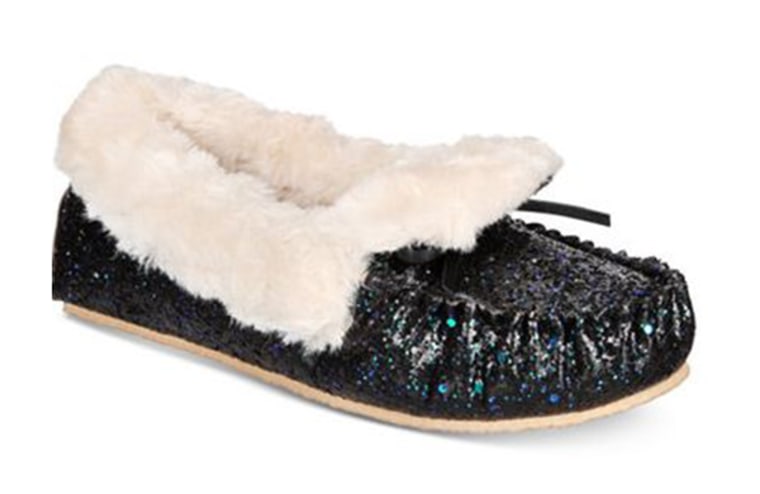 Sequin slippers