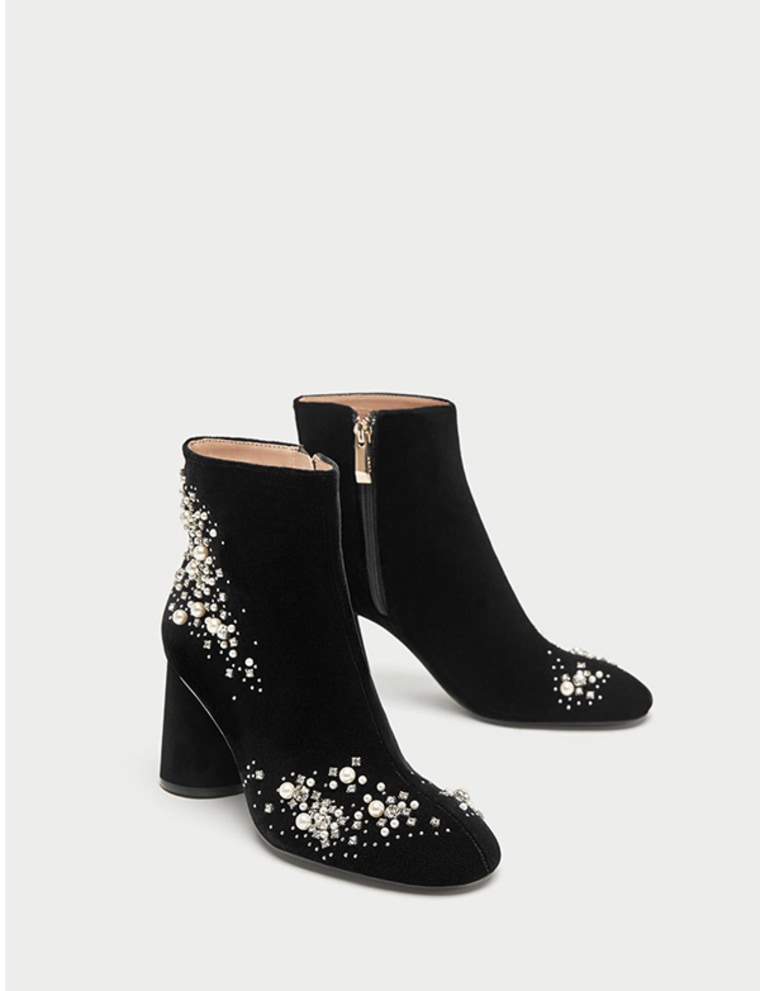 Pearl ankle boots