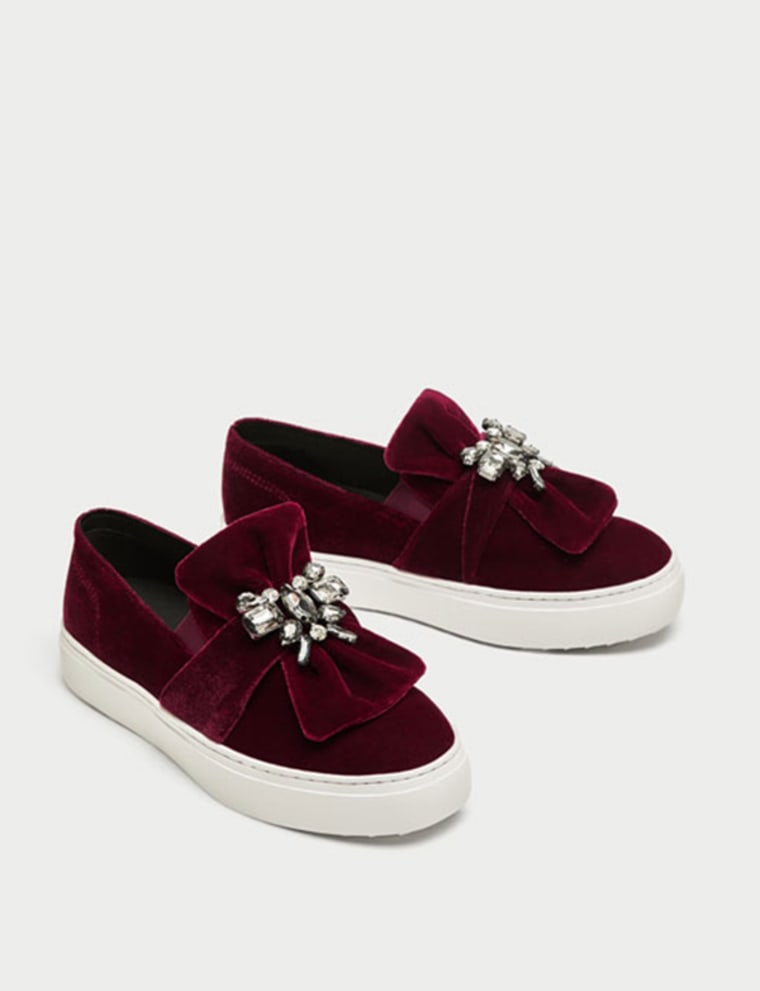 Velvet sneakers