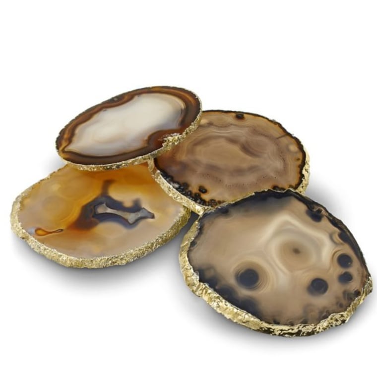 Agate coasters from William Sonoma