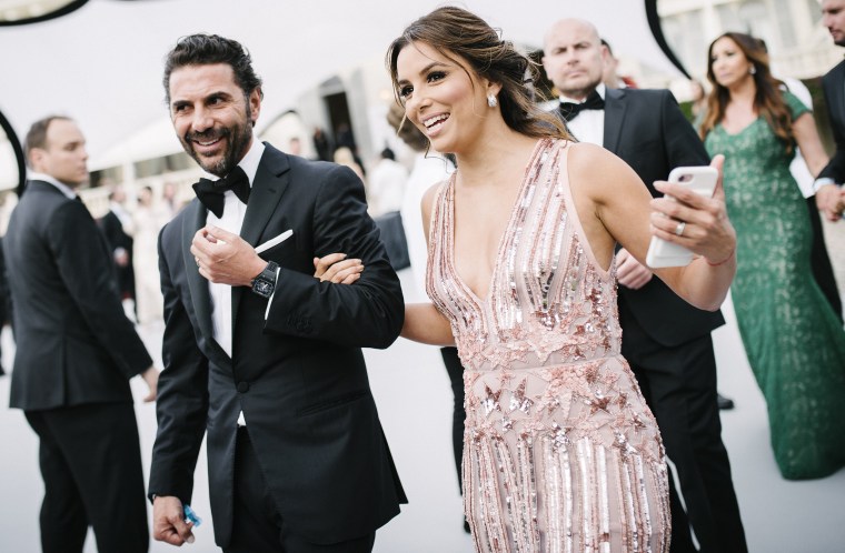 Image: FILE: Eva Longoria Pregnant With First Child L'Oreal At amfAR Gala Cannes 2017 The 70th Cannes Film Festival - #Canniversary