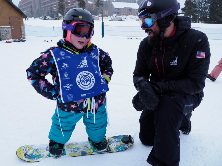 Third day of Ski Spectacular, Lilly, Hanger Athlete, and then with Keith.