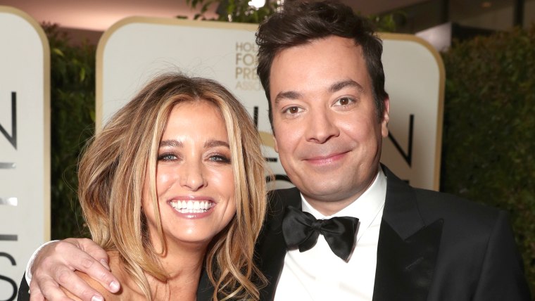 Nancy Juvonen and host Jimmy Fallon