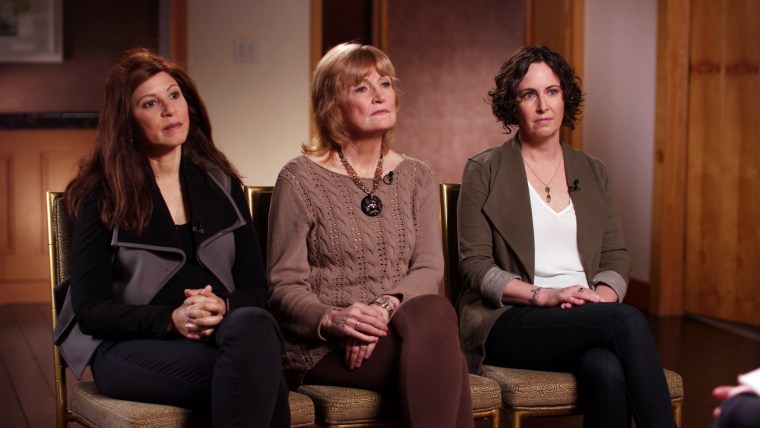 Image: Women speak about their accustations of sexual misconduct against actor Dustin Hoffman