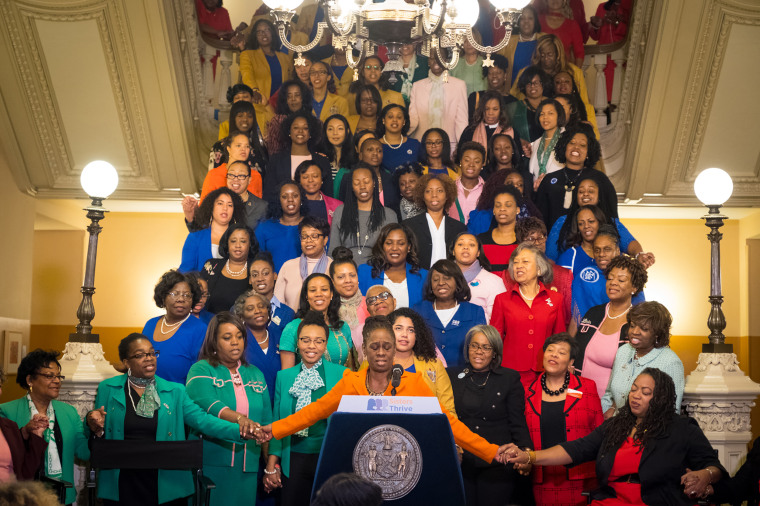 Image: NYC First Lady Chirlane McCray delivers remarks at the Sisters Thrive launch at the Tweed Building on Monday, December 11th, 2017