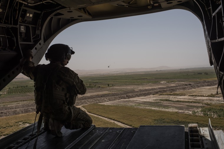 Image: A U.S. Army helicopter flies in Helmand province