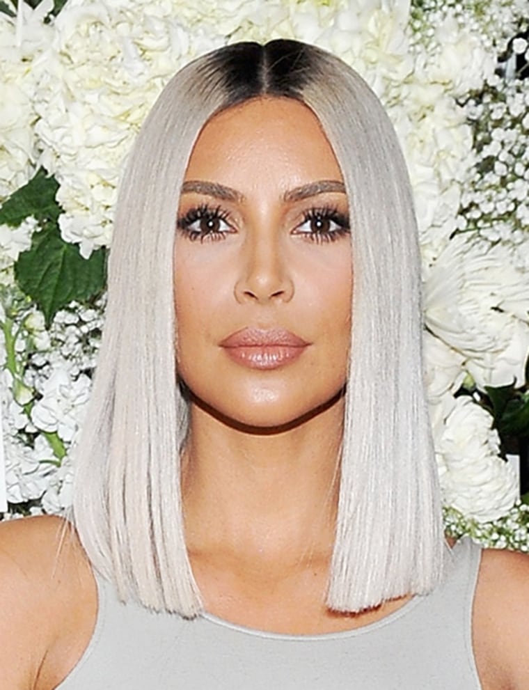 Kim k outlet blue black hair