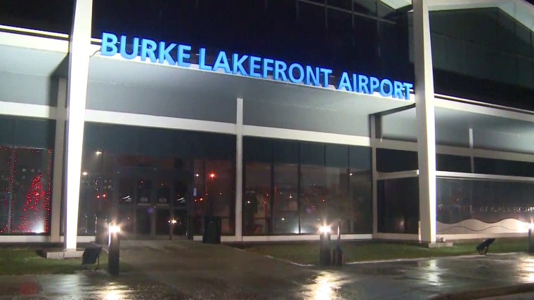 The airport in Cleveland, Ohio.