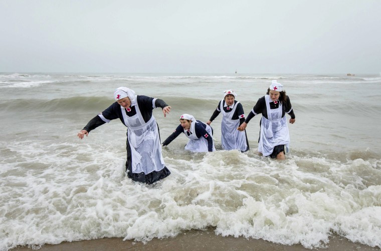 Image: New Year's Eve celebration in Scheveningen